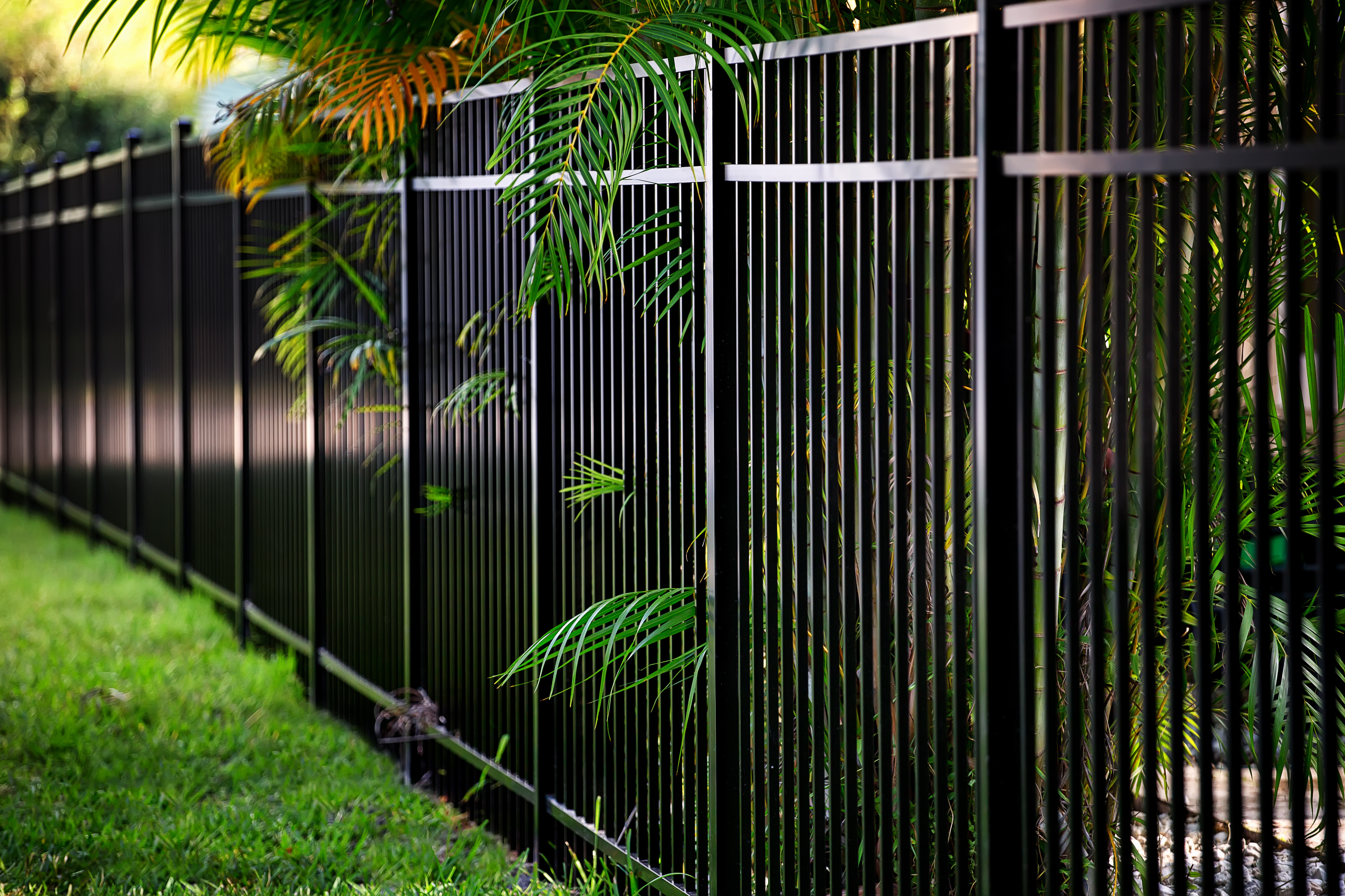 Clôtures de jardin en métal noir, vente en gros, 6 pieds x 8 pieds, clôture de jardin en acier galvanisé antirouille